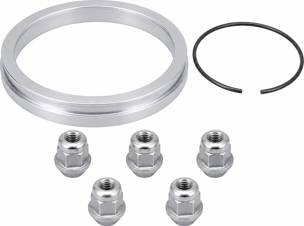 Монтажный комплект BBS 0931319: 5 гаек M12x1,5, кольцо 70/63,3 мм и стопор