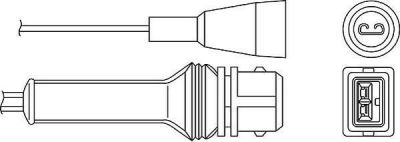 Beru OZH003 лямбда-зонд на VOLVO 460 L (464)