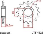 BIKE ALERT Звезда цепного привода (JTF 1332 15)