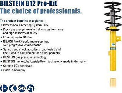 Bilstein Bil_015225 комплект ходовой части, пружины / амортизаторы на MERCEDES-BENZ C-CLASS (W202)