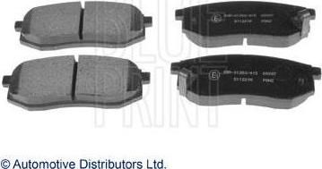 Blue Print ADG042104 комплект тормозных колодок, дисковый тормоз на HYUNDAI SANTAMO