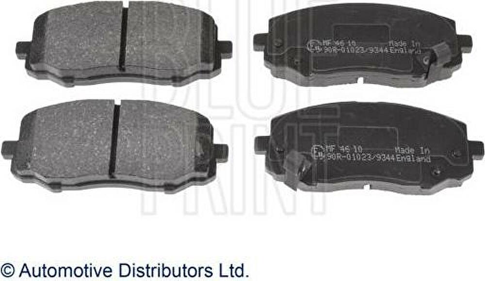 Blue Print ADG042112 комплект тормозных колодок, дисковый тормоз на HYUNDAI i10 (PA)