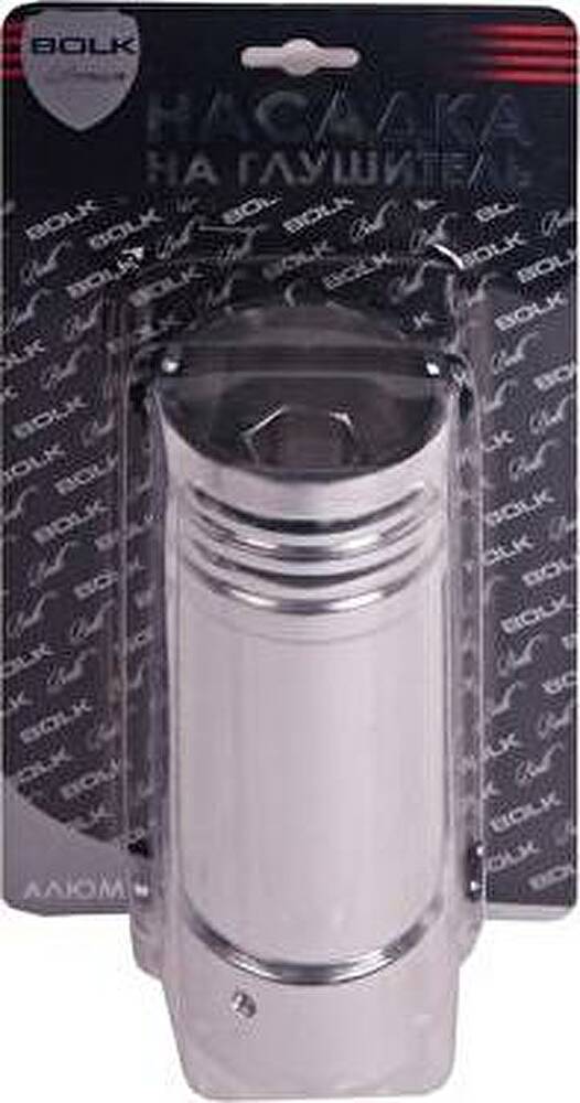 BOLK PREMIUM BK01444SR Насадка на глушитель 64х147х64мм алюминиевая