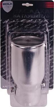 BOLK PREMIUM BK01446SR Насадка на глушитель 77х146х63мм алюминиевая