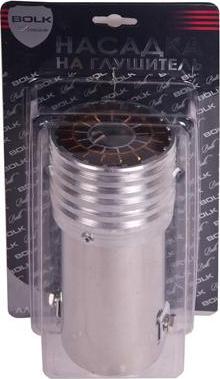 BOLK PREMIUM BK01449SR Насадка на глушитель 73х148х62мм алюминиевая