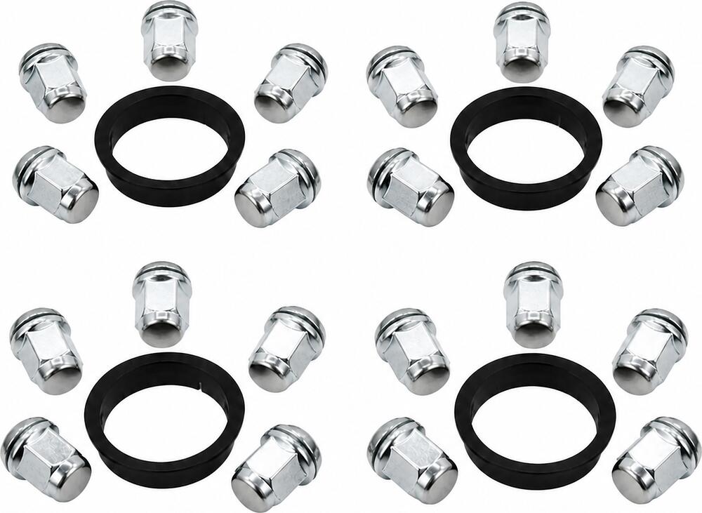 Комплект крепежа Borbet 5829: 20 гаек M14x1,5x34 и 4 кольца 72,5/63,4 мм