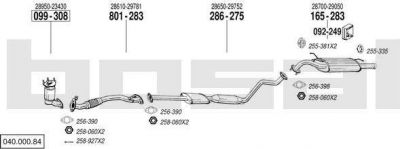 Bosal 040.000.84 система выпуска ог на HYUNDAI LANTRA II Wagon (J-2)