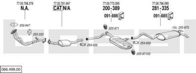 Bosal 066.499.00 система выпуска ог на RENAULT 21 универсал (K48_)