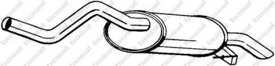 BOSAL Глушитель RENAULT CLIO II 1.2/1.2 16V 98-01 (77.00.418.778, 200-447)