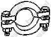 BOSAL Крепление глушителя (клемма) Volvo S70/V70 2.0i/2.5i10V/ 2.5Ti 20V 96> (6842852, 254-934)