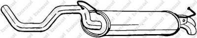 BOSAL Глушитель зад. часть VAG A3/Golf IV/Leon 1,6L ->06/05 1J6253609C/1J6253609AA (1J6253609C, 278-145)