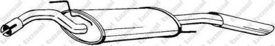 BOSAL Глушит.зад часть VW PASSAT 88 1,8/2,0/1,6TD (279-489, 279-489)