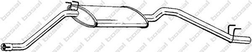 Bosal 280-091 глушитель выхлопных газов конечный на SEAT TERRA фургон (024A)