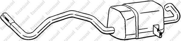 BOSAL Глушитель задняя часть Renault Megane II/Scenic 1.4i/1.6i 16V 02> (82.00.189.569, 280-813)