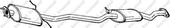 BOSAL Резонатор MAZDA 323 1.5 7/85-6/89 (E52640300A, 281-341)