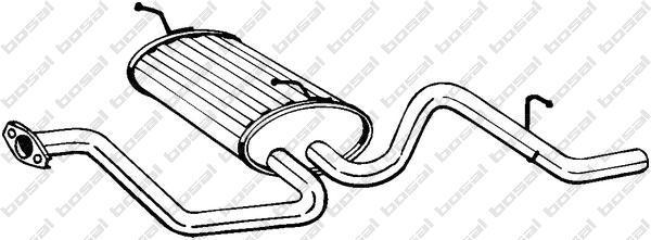 BOSAL Глушитель DAEWOO MATIZ 0.8 98-00 (96564101, 281-385)