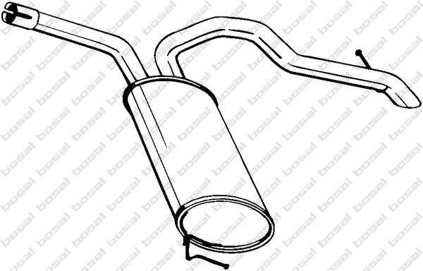 Bosal 281-877 глушитель выхлопных газов конечный на OPEL VIVARO c бортовой платформой/ходовая часть (E7)