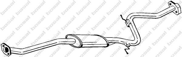 BOSAL Глуш сред часть MAZDA 323 1,3-1,6-1,8 89-94 (283-379)