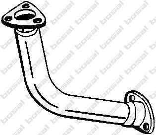 Bosal 736-133 труба выхлопного газа на SUZUKI BALENO Наклонная задняя часть (EG)