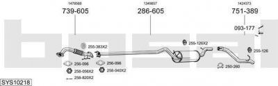 Bosal SYS10218 система выпуска ог на FORD C-MAX (DM2)