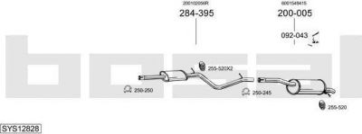 Bosal SYS12828 система выпуска ог на DACIA LOGAN EXPRESS (FS_)
