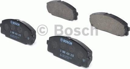 Bosch 0 986 424 319 комплект тормозных колодок, дисковый тормоз на TOYOTA HIACE IV автобус (LH1_)