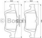 BOSCH Колодки задние FORD Focus II/MAZDA 3/VOLVO S40 (1360254, 0 986 494 127)