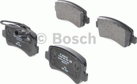 BOSCH КОМПЛЕКТ ТОРМОЗНЫХ КОЛОДОК, ДИСКОВЫЙ ТОРМОЗ (0 986 494 500)