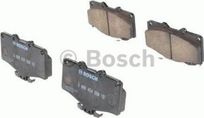 BOSCH Колодки тормозные TOYOTA LAND CRUISER 70/80/90/4 RUNNER 87- передние (572140, 0986424268)