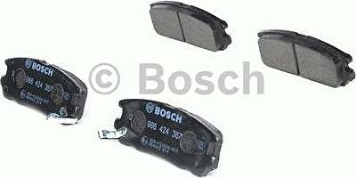 BOSCH Колодки тормозные ISUZU TROOPER 91>/OPEL FRONTERA A/B/MONTEREY A/B задние (572221, 0986424367)
