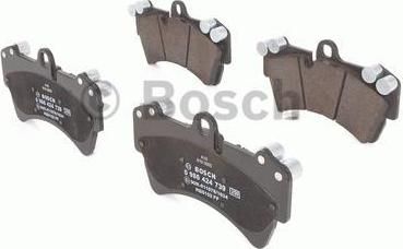 BOSCH Колодки тормозные передние AUDI Q7/VOLKSWAGEN TOUAREG/PORSHE CAYENNE 02> R18 передние (7L0698151J, 0986424739)