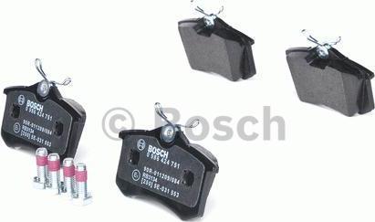BOSCH Колодки тормозные AUDI 95>/VOLKSWAGEN 92>05 задние (GDB1504, 0986424751)