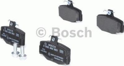 BOSCH Колодки тормозные NISSAN ALMERA 00>/PRIMERA 90>02 (440603F085, 0986460993)
