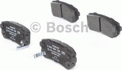 BOSCH Колодки тормозные KIA CEED/RIO/SPORTAGE/HYUNDAI ACCENT/i20/i30/ix35 задние (583021HA00, 0986494140)