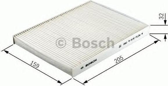 BOSCH 1 987 432 436_=JKR7217=LAK191/S !фильтр салона угольный Peugeot 207 1.4-1.6HDi 06> (1987432436)