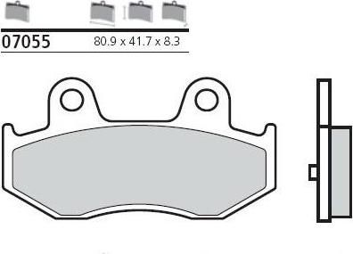 BREMBO Тормозные колодки (07055)