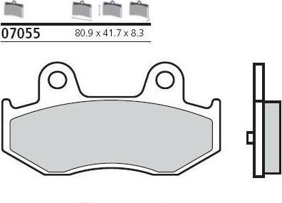 BREMBO Тормозные колодки (07055)