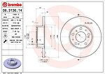 Brembo 08.3136.14 тормозной диск на FIAT DUCATO c бортовой платформой/ходовая часть (290)