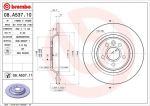 BREMBO Диск тормозной не вент. задний VOLVO XC70 II (08/07-) R крашенные (вместо 08.A537.10) (30769059, 08.A537.11)