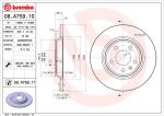 BREMBO Диск тормозной не вент. задний AUDI Q5 (8R) (11/08-) R (8K0615601B, 08.A759.11)