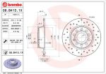 Brembo 08.B413.1X тормозной диск на SKODA SUPERB (3T4)