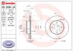 Brembo 09.5084.24 Диск тормозной TOYOTA COROLLA 1.3-1.8 87-97 передний