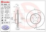 BREMBO Диск тормозной MERCEDES W211 200-320 передний D=295мм. (заменен на 09.9362.11) (2114210712, 09.9362.14)