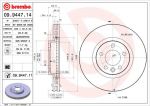 BREMBO 09.9447.11_диск тормозной передний! с покрытием VW T5 2.0-2.5TDi 03> (09944711)