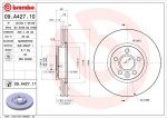 BREMBO Диск тормозной передний вентилируемый Ford Mondeo IV (заменен на 09.A427.11) (1500158, 09.A427.10)