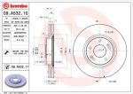 BREMBO Диск торм пер вент SONATA V 05-> (51712-3K150, 09.A532.10)