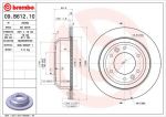 BREMBO 09.B612.10 диск тормозной задний! Hyundai H-1 2.5CRDi 08> (09.B612.10)