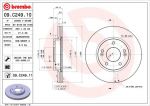 Brembo 09.C249.11 тормозной диск на HYUNDAI i30 купе