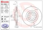 Brembo 09.C306.11 тормозной диск на VW PASSAT CC (357)