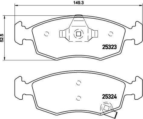 Brembo P 11 031 комплект тормозных колодок, дисковый тормоз на FIAT PANDA VAN (312_, 312)